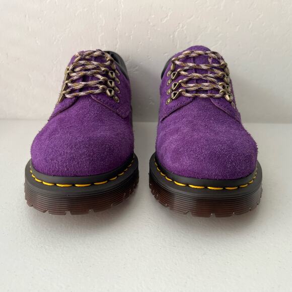 Dr. Martens 8053 Ben Long Napped Suede Casual Shoes Purple Unisex W9/M8 NEW - Picture 4 of 12